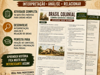 Atividade sobre Brasil Colonial - 2026